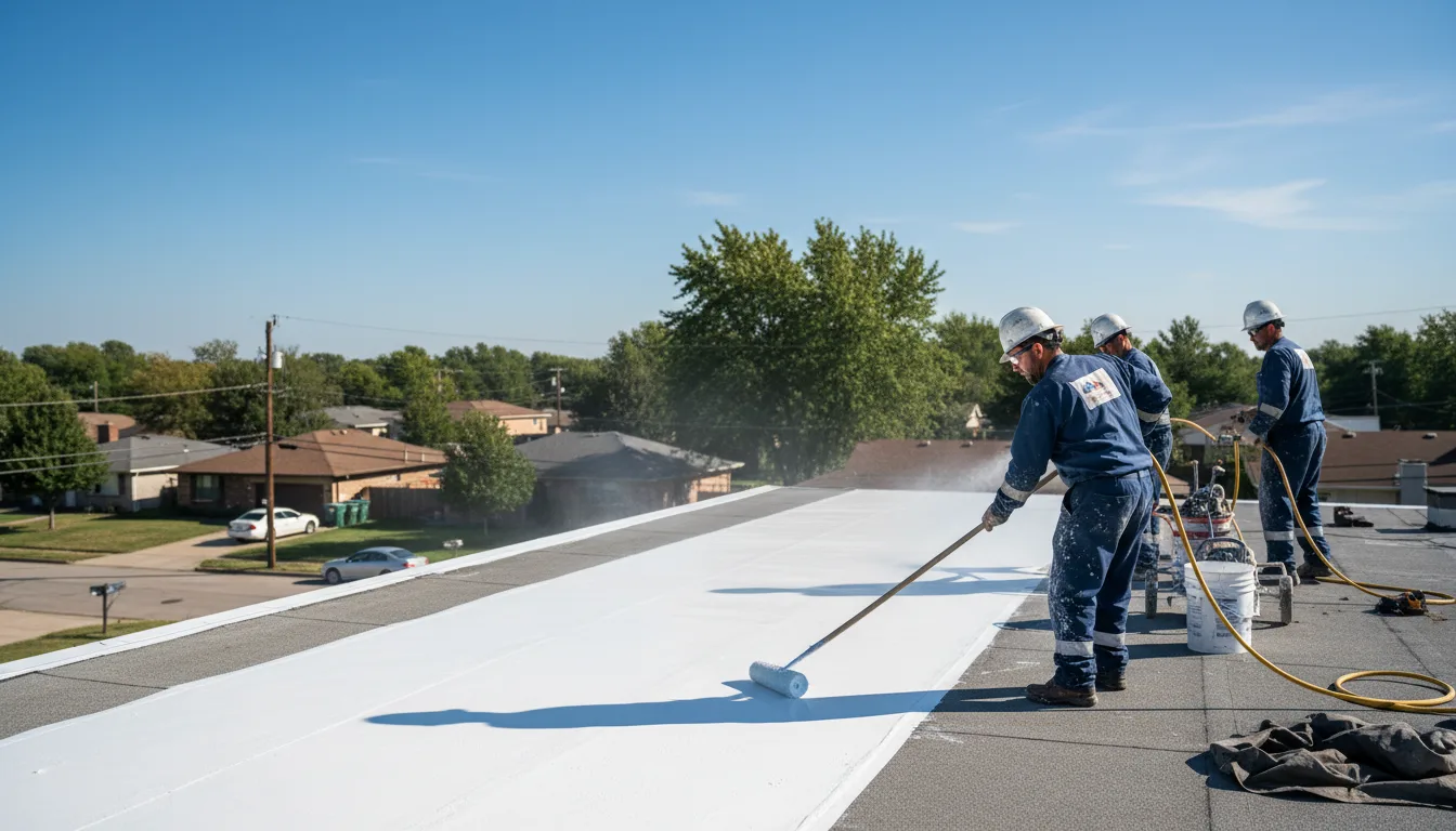 Commercial roof coating in Lafayette, IN near me